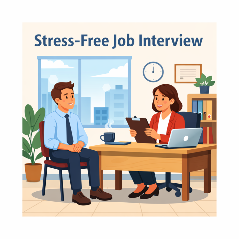 Stress… and that new job interview.